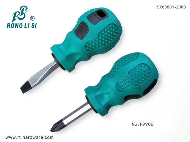 TPR HandleSlotted & Phillip Stubby Screwdriver(P9906-1.5")