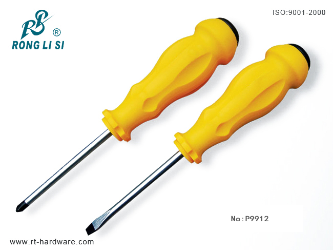 Slotted & PhillipInsulated TPR Handle Screwdriver(P9912)
